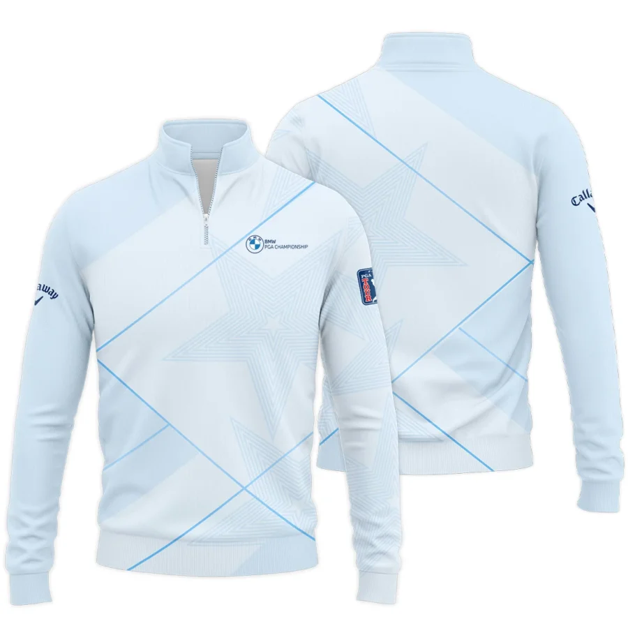 Light Blue Color Callaway BMW PGA Championship Quarter-Zip Jacket All Over Prints QTBMW2407A1CLWSWZ