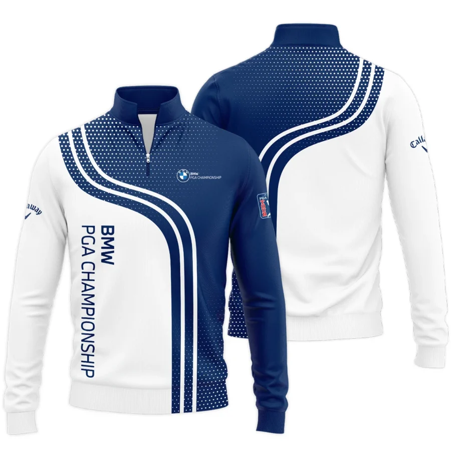 Blue Sport Callaway BMW PGA Championship Quarter-Zip Jacket All Over Prints QTBMW250324A01CLWSWZ