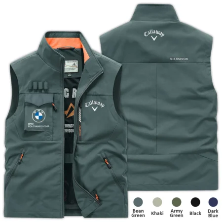 Bean Green Sport Fashion Callaway BMW PGA Championship Outdoor Sleeveless Vest QTBMW290724A1CLW