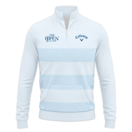 Special Release Callaway 152nd Open Championship Light Blue Background Line Pattern Performance Quarter Zip Sweatshirt With Pockets All Over Prints HOTOP100724A01CLWTS