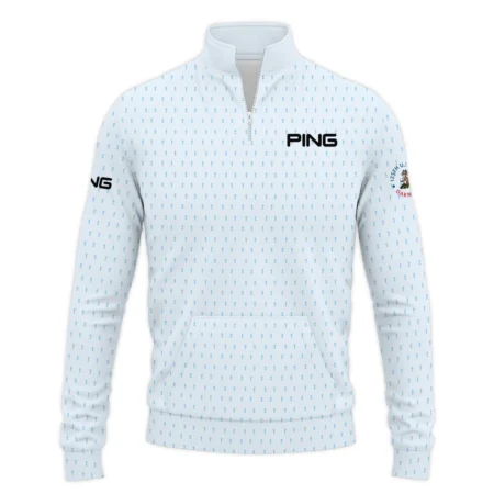 Special Release Light Blue Ping 125th U.S. Open Oakmont Performance Quarter Zip Sweatshirt With Pockets All Over Prints QTUSM8724A2PIQZS