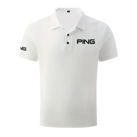 Brand Ping Mesh Polo Shirt Mens Summer Short Sleeve Golf Shirts QTBR050724A1PI