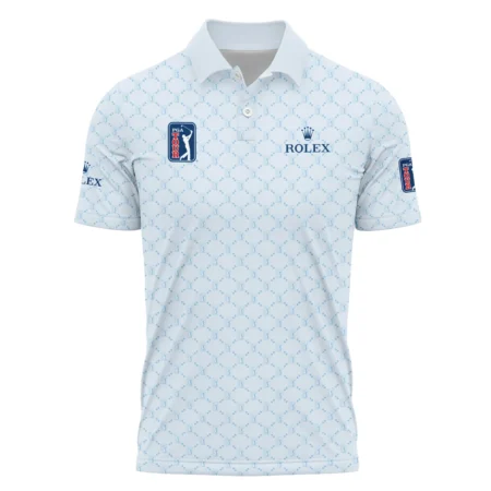 Light Blue Pattern Rolex PGA Tour Polo Shirt All Over Prints QTPGA020824A2ROXPL