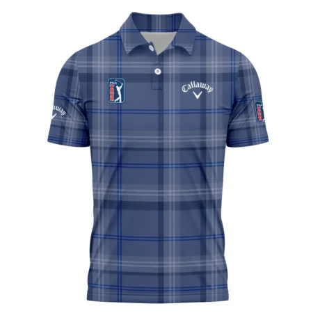 Tartan Navy Color Callaway PGA Tour Polo Shirt All Over Prints QTPGA020824A3CLWPL