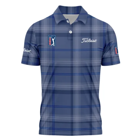 Tartan Navy Color Titleist PGA Tour Polo Shirt All Over Prints QTPGA020824A3TLPL