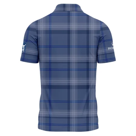 Tartan Navy Color Rolex PGA Tour Zipper Polo Shirt All Over Prints QTPGA020824A3ROXZPL