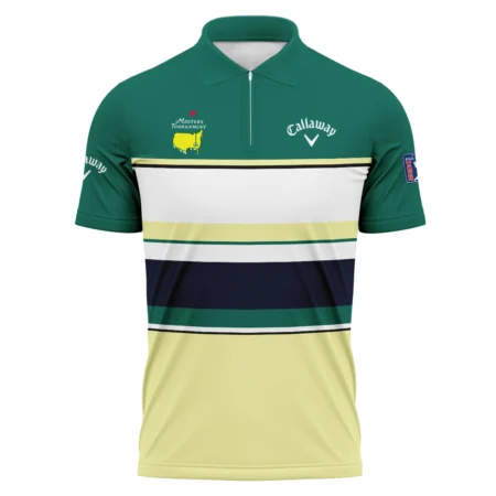 Special Release Zipper Polo Shirt Callaway Masters Tournament All Over Prints HOMT260824A02CLWZPL