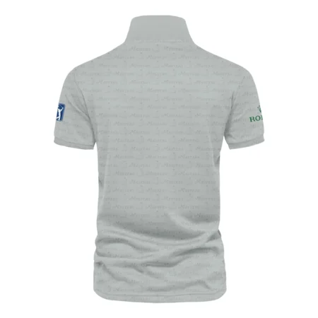 Army Green Pattern Rolex Masters Tournament  V-neck Polo Shirt All Over Prints QTMT13024A1ROXVPL