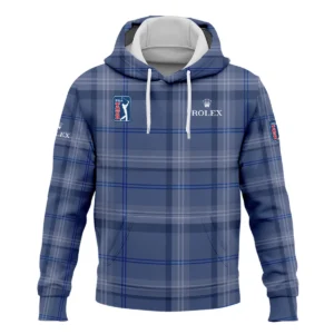 Tartan Navy Color Rolex PGA Tour Zipper Hoodie Shirt All Over Prints QTPGA020824A3ROXZHD