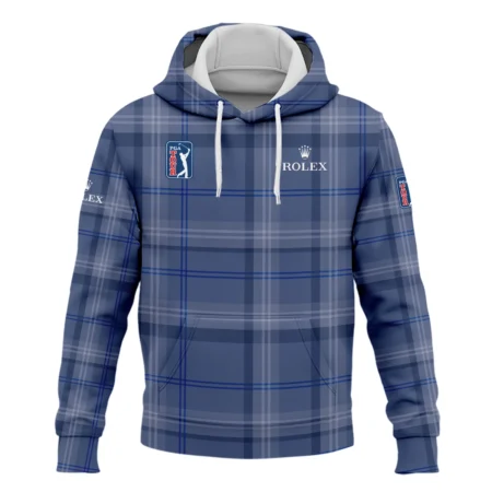 Tartan Navy Color Rolex PGA Tour Hoodie Shirt All Over Prints QTPGA020824A3ROXHD