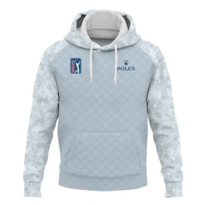 Light Blue Camo Pattern Rolex PGA Tour Zipper Hoodie Shirt All Over Prints QTPGA060824A2ROXZHD