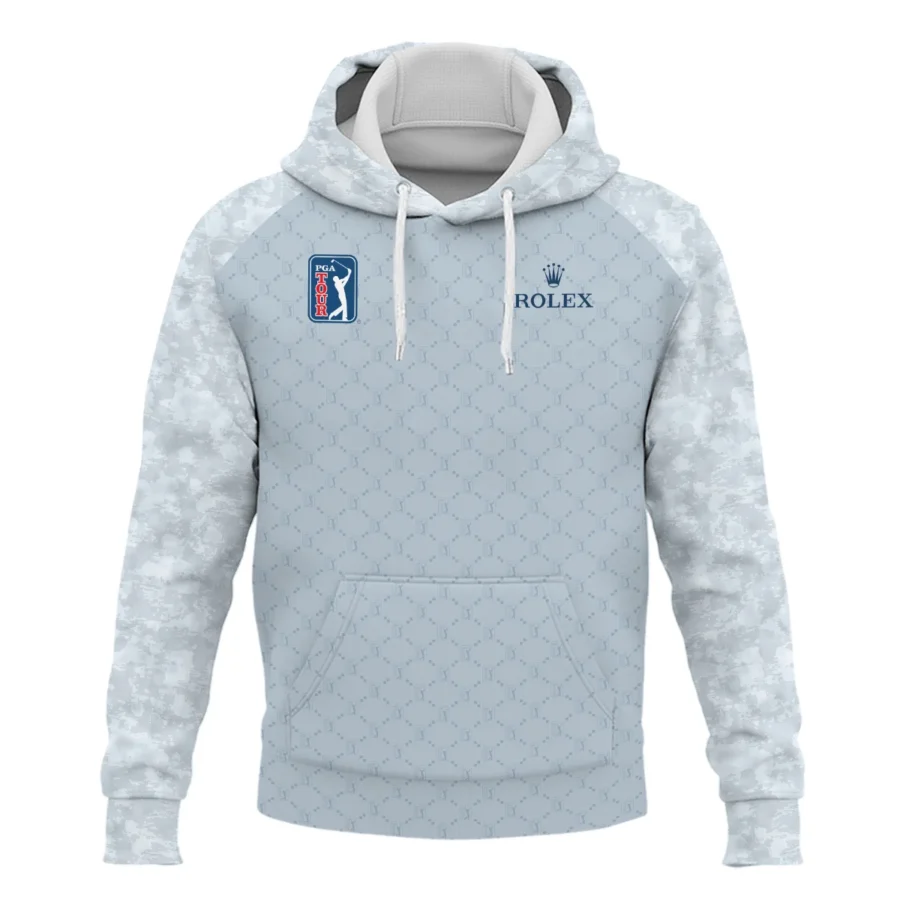 Light Blue Camo Pattern Rolex PGA Tour Hoodie Shirt All Over Prints QTPGA060824A2ROXHD