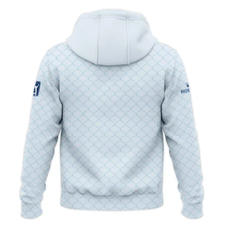 Light Blue Pattern Rolex PGA Tour Zipper Hoodie Shirt All Over Prints QTPGA020824A2ROXZHD