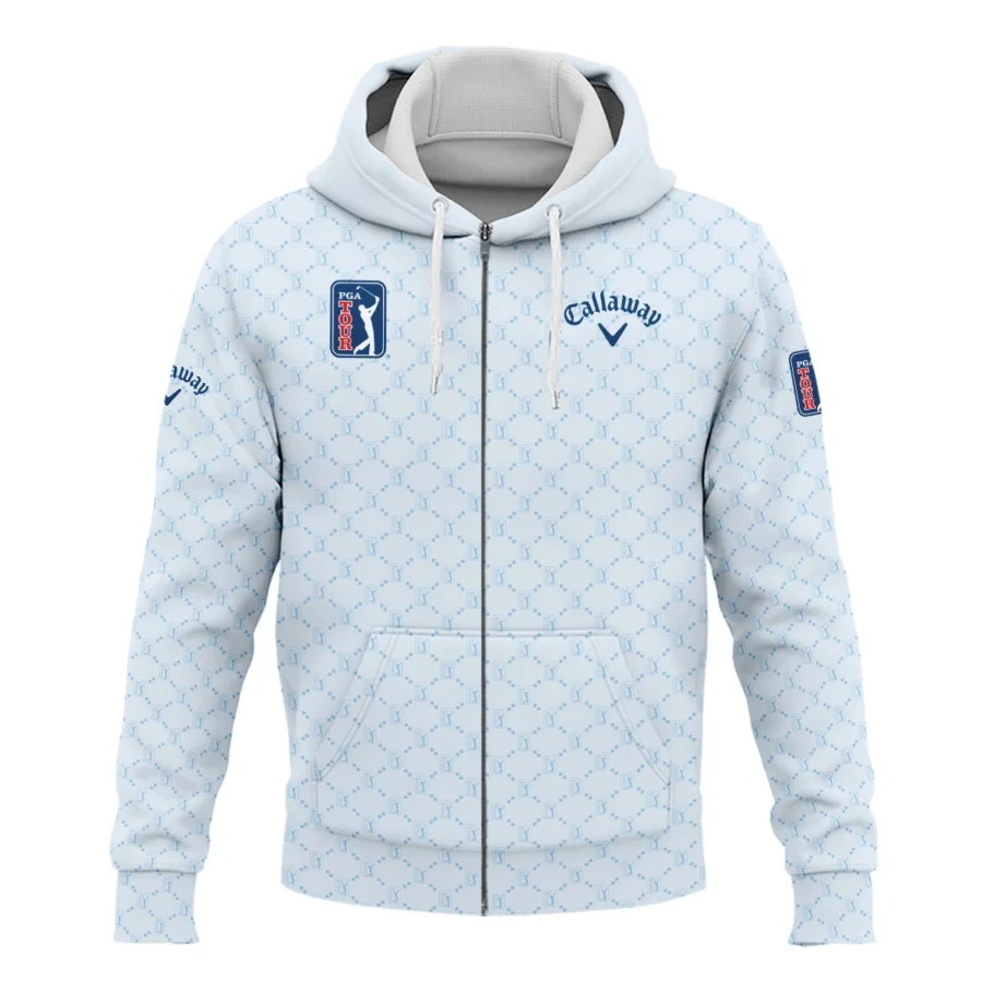 Light Blue Pattern Callaway PGA Tour Zipper Hoodie Shirt All Over Prints QTPGA020824A2CLWZHD