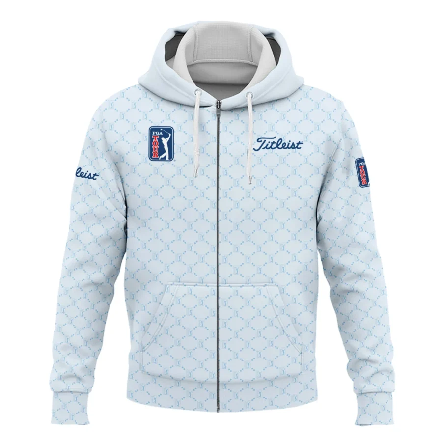 Light Blue Pattern Titleist PGA Tour Zipper Hoodie Shirt All Over Prints QTPGA020824A2TLZHD