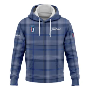 Tartan Navy Color Titleist PGA Tour Quarter-Zip Jacket All Over Prints QTPGA020824A3TLSWZ