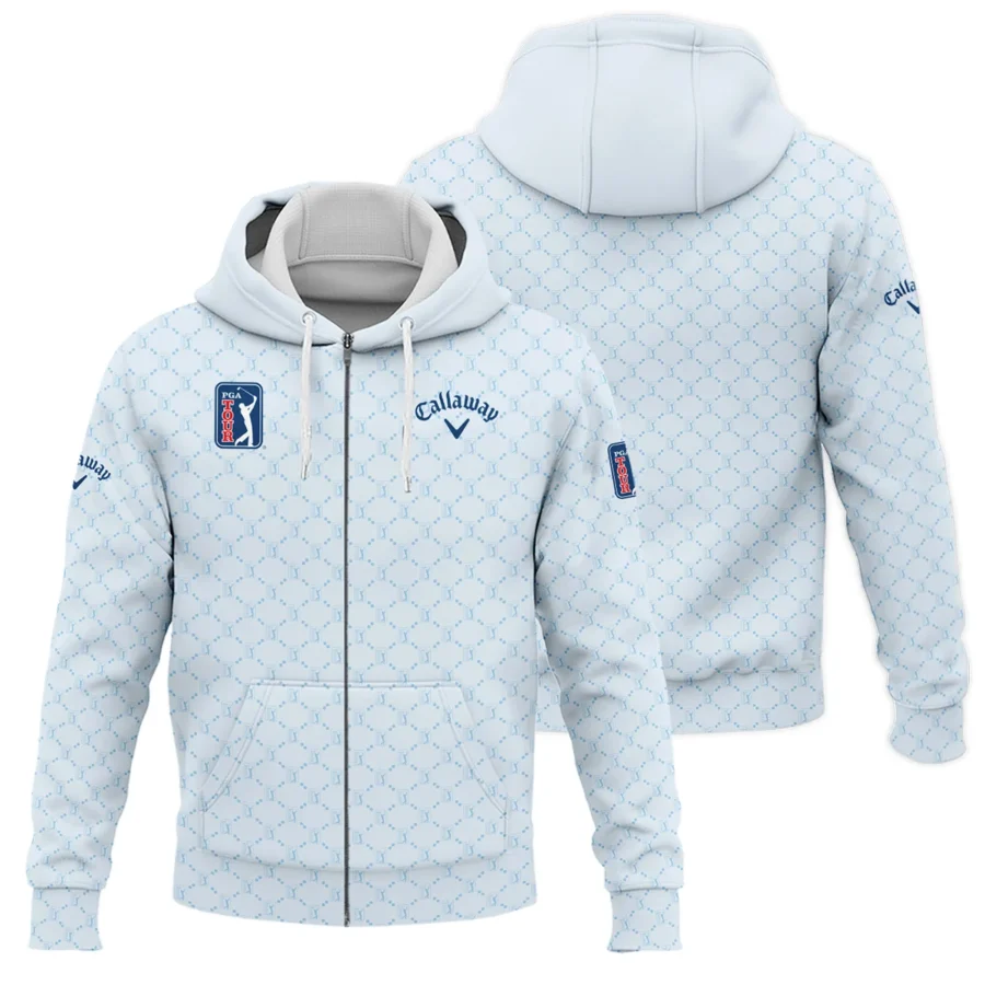 Light Blue Pattern Callaway PGA Tour Zipper Hoodie Shirt All Over Prints QTPGA020824A2CLWZHD