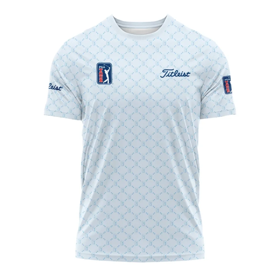 Light Blue Pattern Titleist PGA Tour Performance T-Shirt All Over Prints QTPGA020824A2TLTS