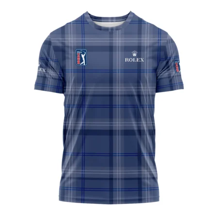 Tartan Navy Color Rolex PGA Tour Performance T-Shirt All Over Prints QTPGA020824A3ROXTS