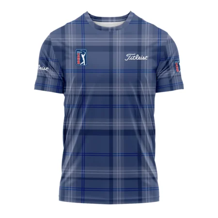 Tartan Navy Color Titleist PGA Tour Performance T-Shirt All Over Prints QTPGA020824A3TLTS