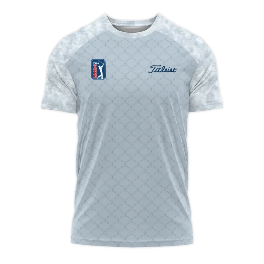 Light Blue Camo Pattern Titleist PGA Tour Performance T-Shirt All Over Prints QTPGA060824A2TLTS