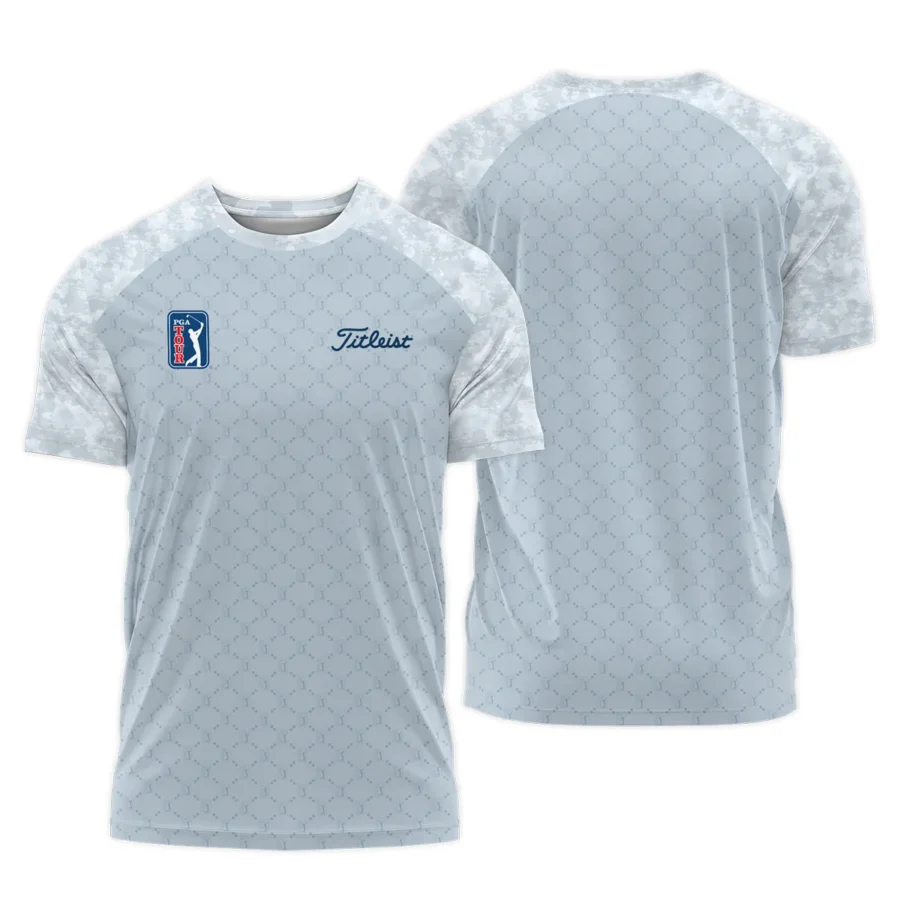 Light Blue Camo Pattern Titleist PGA Tour Performance T-Shirt All Over Prints QTPGA060824A2TLTS