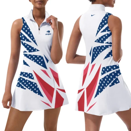 American Flag Mix Color Nike US Open Tennis Womens Sport Dress with Shorts Sleeveless Dresses QTUSTM080624A2NK