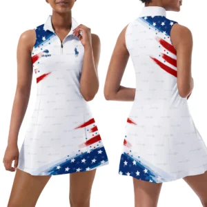 American Flag Mix Color Nike US Open Tennis Womens Sport Dress with Shorts Sleeveless Dresses QTUSTM080624A2NK