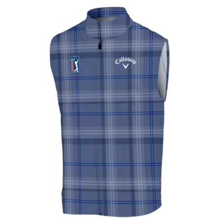 Tartan Navy Color Callaway PGA Tour Sleeveless Jacket All Over Prints QTPGA020824A3CLWSJK