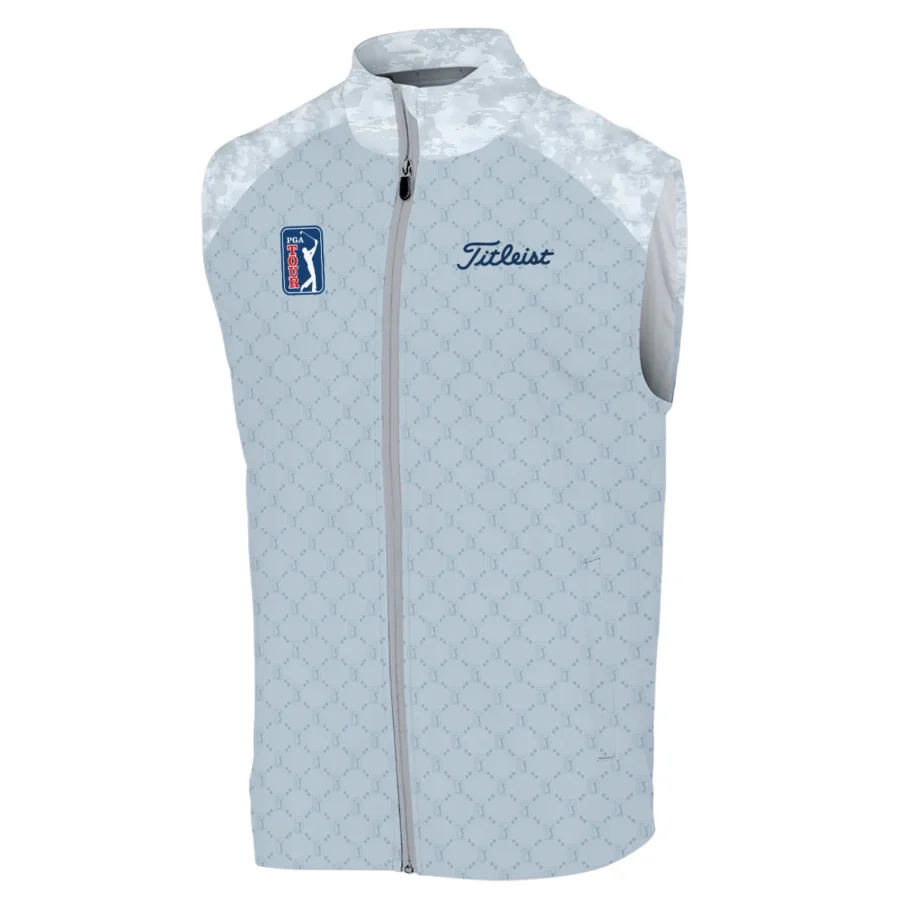 Light Blue Camo Pattern Titleist PGA Tour Sleeveless Jacket All Over Prints QTPGA060824A2TLSJK