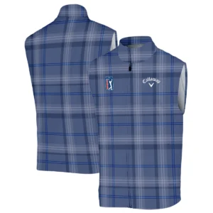 Tartan Navy Color Callaway PGA Tour Quarter-Zip Jacket All Over Prints QTPGA020824A3CLWSWZ