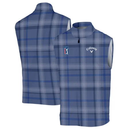 Tartan Navy Color Callaway PGA Tour Sleeveless Jacket All Over Prints QTPGA020824A3CLWSJK