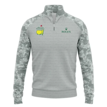 Army Green Pattern Rolex Masters Tournament Quarter Zip Jacket  All Over Prints QTMT080824A1ROXSWZ