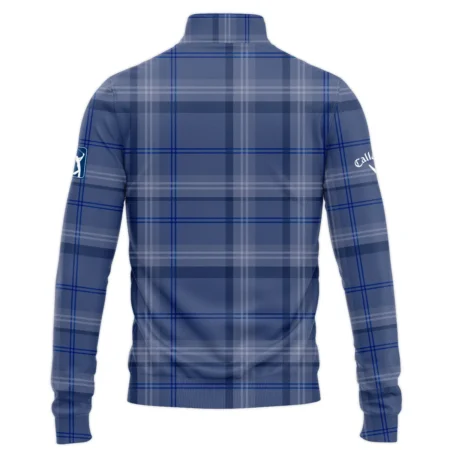 Tartan Navy Color Callaway PGA Tour Quarter-Zip Jacket All Over Prints QTPGA020824A3CLWSWZ