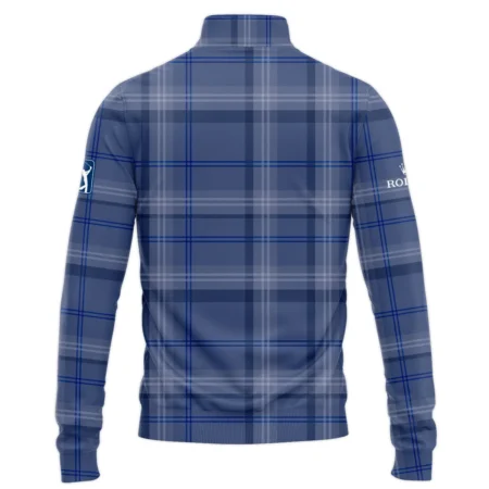 Tartan Navy Color Rolex PGA Tour Quarter-Zip Jacket All Over Prints QTPGA020824A3ROXSWZ