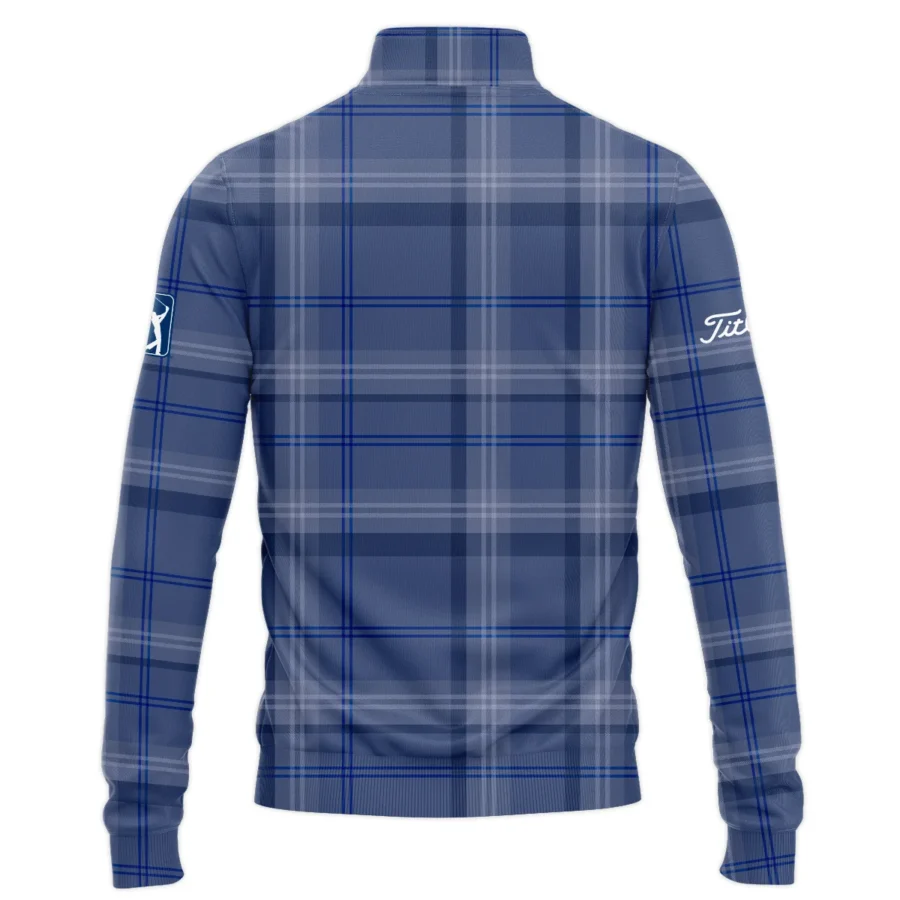 Tartan Navy Color Titleist PGA Tour Quarter-Zip Jacket All Over Prints QTPGA020824A3TLSWZ