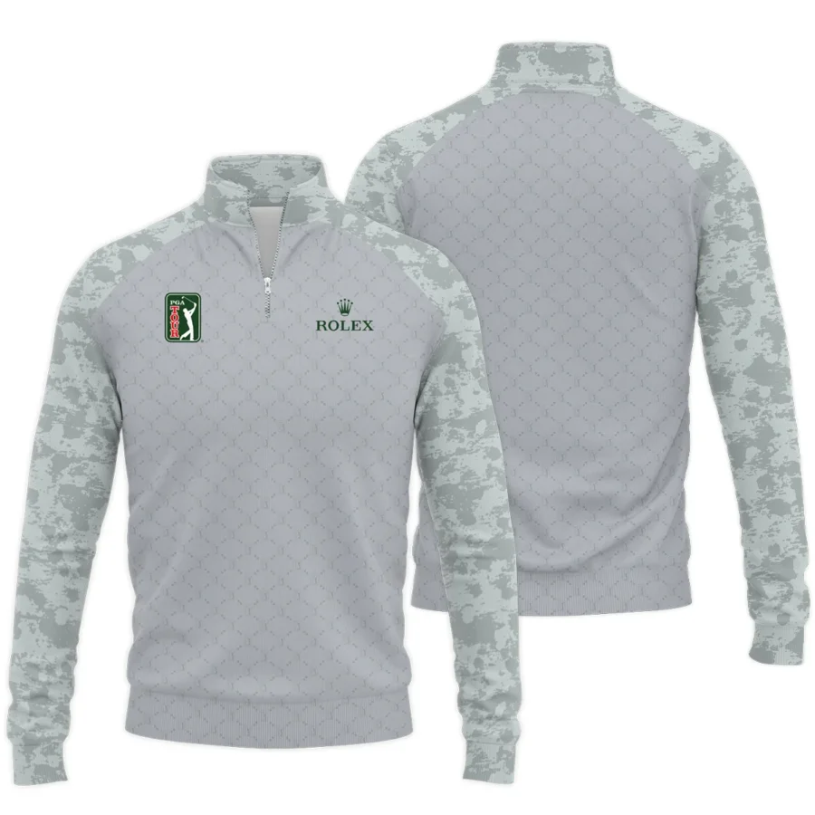 Light Green CamoRolex PGA Tour Quarter-Zip Jacket All Over Prints QTPGA060824A3ROXSWZ