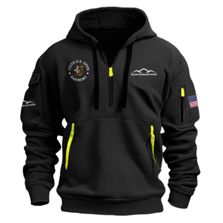 New Release Sun Mountain 125th US Open Oakmont Hoodie Half Zipper QTUSTHF160924A1SM