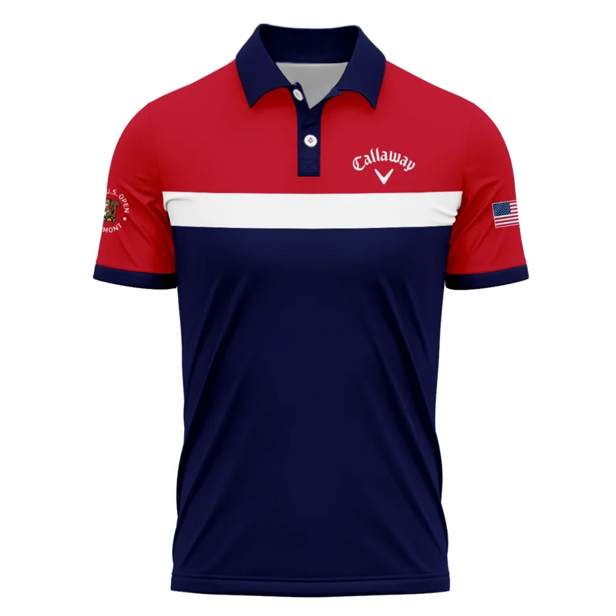 Polo Shirt Callaway 125th US Open Oakmont Blue Red White Background HOUSG180924A02CLWPL