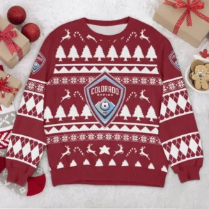 Special Release Colorado Rapids MLS Ugly Sweater All Over Prints Christmas Season QTMLS190924A4