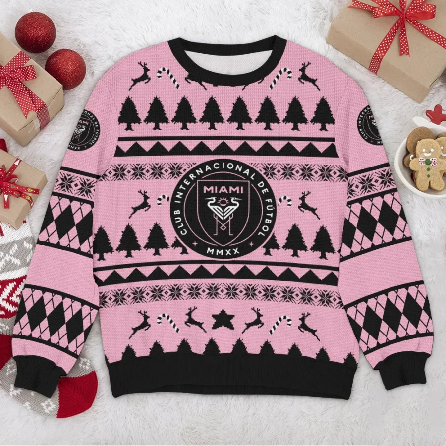 Special Release Inter Miami CF MLS Ugly Sweater All Over Prints Christmas Season HOMLS200924A6