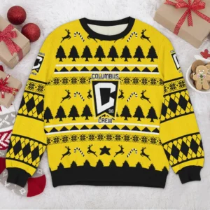 Special Release Columbus Crew MLS Ugly Sweater All Over Prints Christmas Season QTMLS190924A8