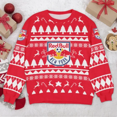 Special Release New York Red Bull MLS Ugly Sweater All Over Prints Christmas Season HOMLS200924A9