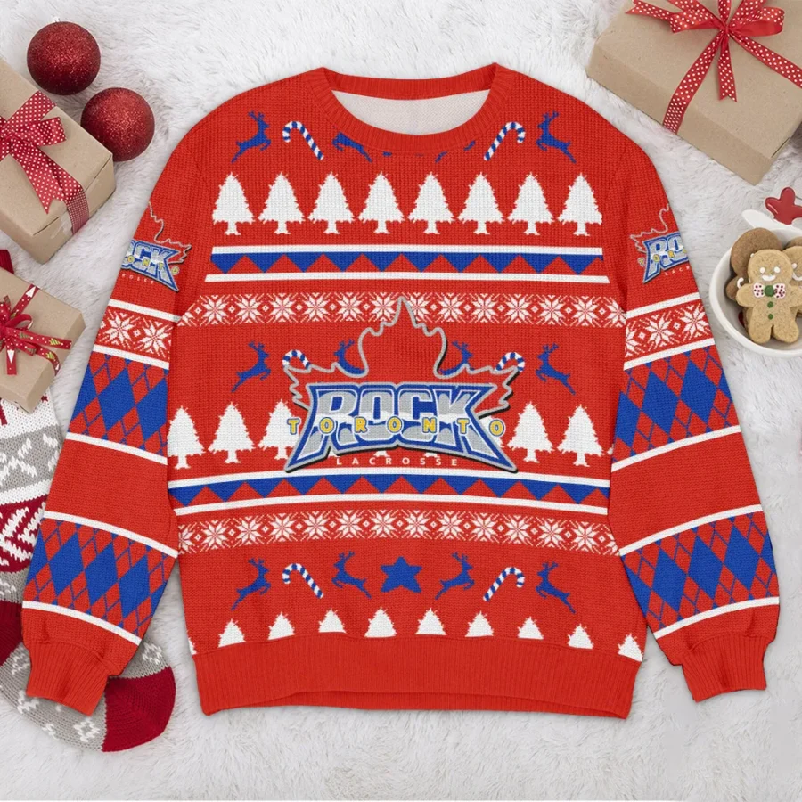 Special Release Toronto Rock NLL Ugly Sweater All Over Prints Christmas Season HONLL200924A15