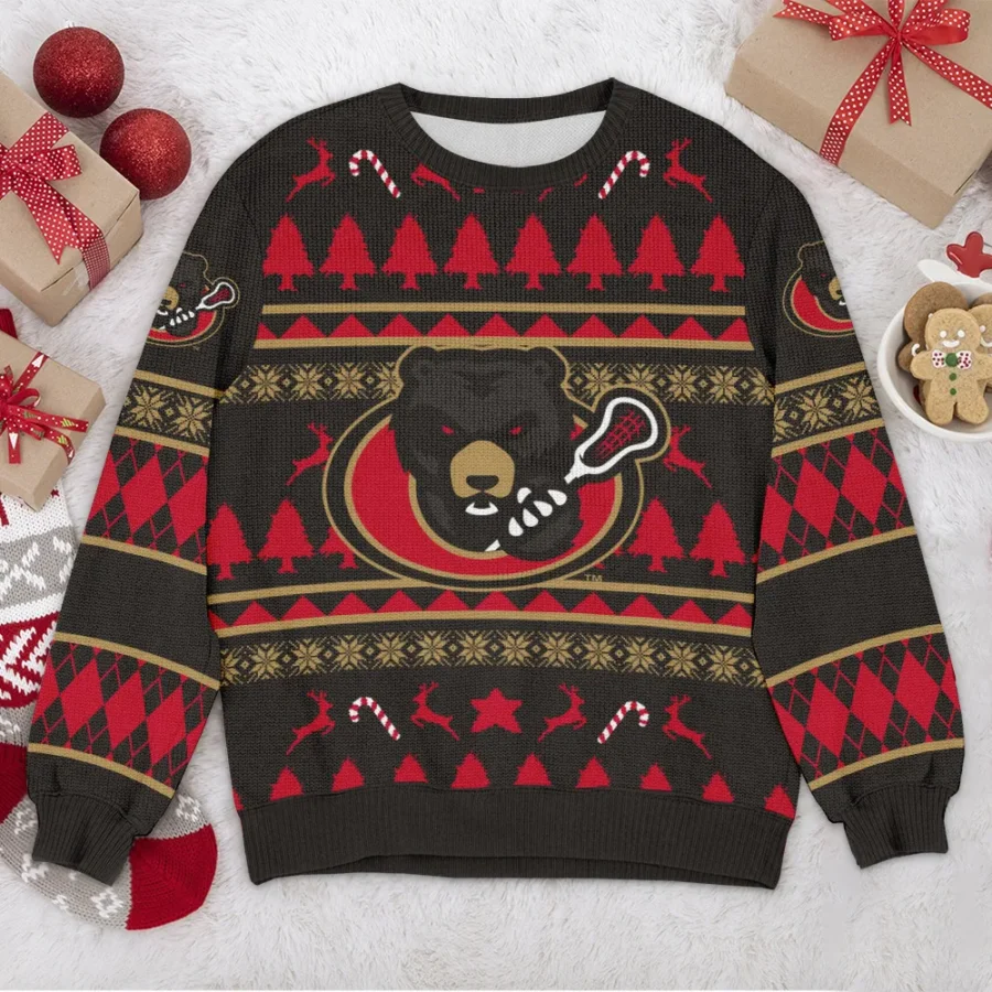 Special Release Ottawa Black Bears NLL Ugly Sweater All Over Prints Christmas Season HONLL200924A9