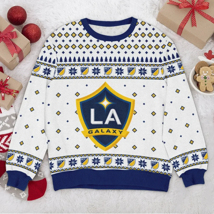 Special Release LA Galaxy MLS Ugly Sweater All Over Prints Christmas Season QTMLS190924A1