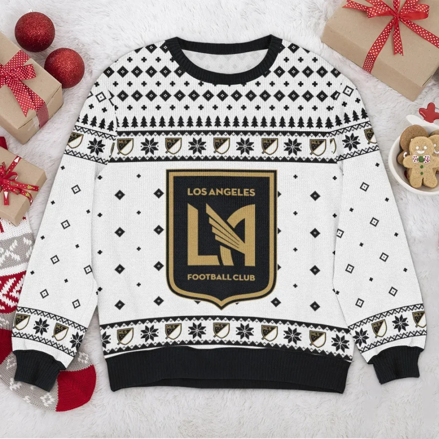 Special Release Los Angeles FC MLS Ugly Sweater All Over Prints Christmas Season QTMLS190924A2