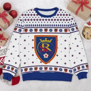 Special Release Real Salt Lake MLS Ugly Sweater All Over Prints Christmas Season HOMLS200924A3