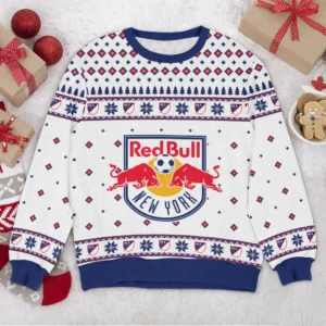 Special Release New York Red Bull MLS Ugly Sweater All Over Prints Christmas Season HOMLS200924A9