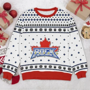 Special Release Albany FireWolves NLL Ugly Sweater All Over Prints Christmas Season HONLL200924A1